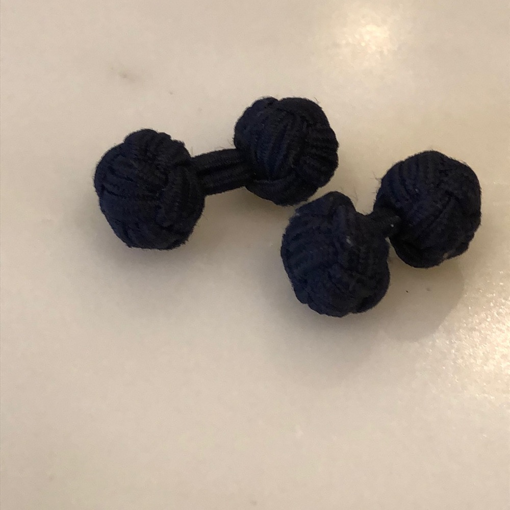 Fabric cuff links